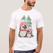 T-shirt fille mignonne Penguins (Devant)