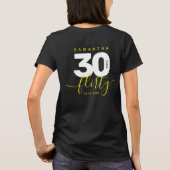 T-shirt Fille moderne brillant Jaune 30 et Flirty (Dos)