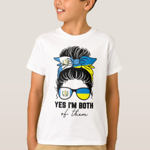 T-shirt Fille moitié guatémaltèque moitié ukrainienne Guat