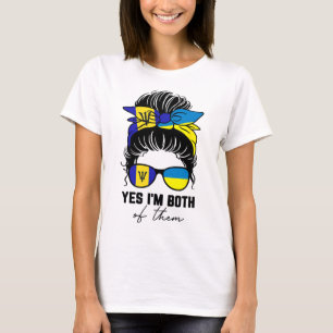 T-shirt Fille moitié roumaine moitié ukrainienne Rdos Drap