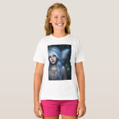 T-shirt Fille mystique éthérée (Devant entier)