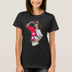 T-shirt Fille Népalaise Inébranlable I Patrimoine Népalais