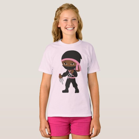 T-shirt fille Ninja (Devant entier)