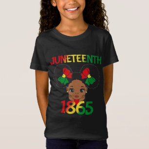 T-Shirt Fille noire 1865 Enfants Jeunes Fête
