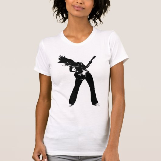 T-shirt Fille noire de roche (Devant)