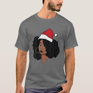T-shirt Fille noire Noël