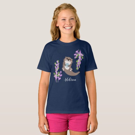 T-shirt fille Otter (Devant entier)