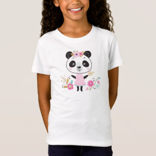 T-shirt fille ours Panda mignonne