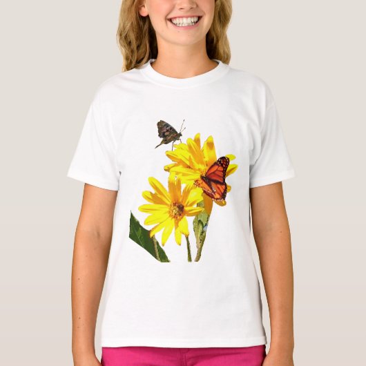 T-shirt Fille papillon (Devant)