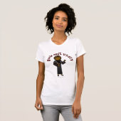 T-shirt Fille Pasteur noire (Devant entier)
