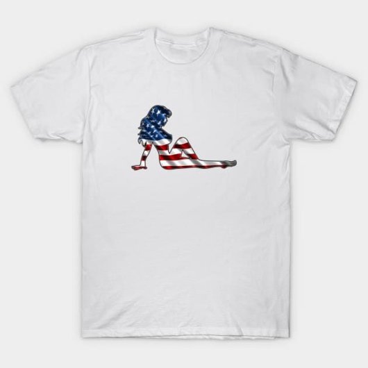 T-shirt Fille Patriotique Mudflap