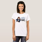 T-shirt Fille pilote d'Anime (Devant entier)