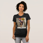 T-shirt Fille Pin-Up Rétro (Devant entier)