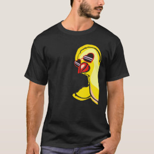 T-shirt Fille Poule Avec Lunettes De Soleil Poulet Fou