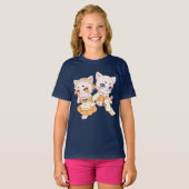 T-Shirt Fille Poupée Mignonne (Devant entier)