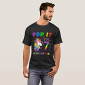 T-shirt Fille pour 7 ans Fidget Pop It J'ai 7 ans Bd (Devant entier)