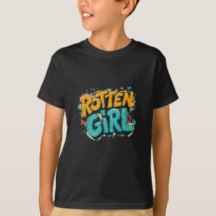 T-shirt Fille pourrie cool dans le style graffiti