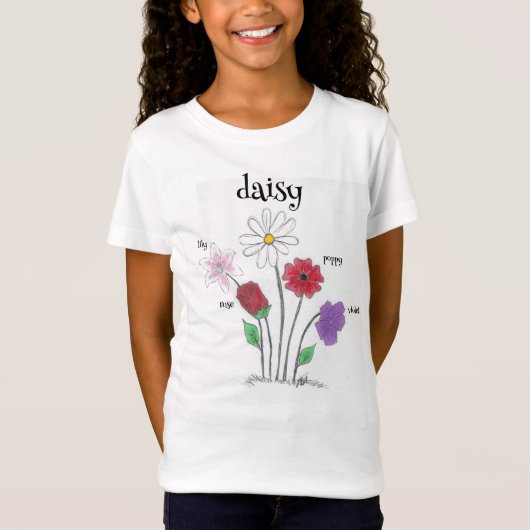 T-Shirt Fille Prénom Daisy (Devant)