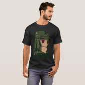 T-shirt Fille présentée sur le robot de l'armée (Devant entier)