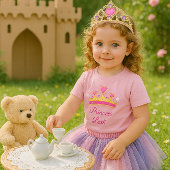 T-shirt fille princesse rose mignonne