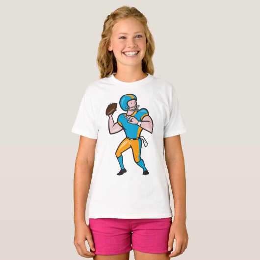 T-shirt fille quarterback (Devant entier)
