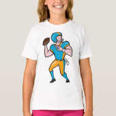 T-shirt fille quarterback (Devant)