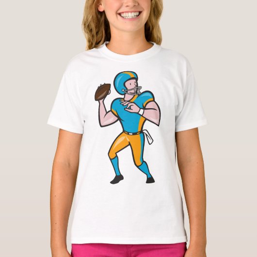 T-shirt fille quarterback (Devant)