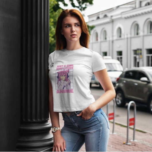 T-shirt Fille qui aime Citation Anime