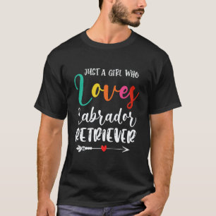 T-shirt Fille qui aime Labrador Retriever Chien Maman Lab