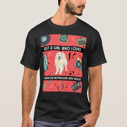 T-shirt Fille qui aime Labrador Retriever Labrador Retriev (Devant)