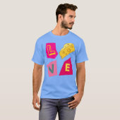 T-shirt Fille qui aime le fromage (Devant entier)