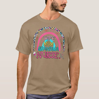 T-shirt Fille Rd Maman Grand-mère Infirmière Fête des mère