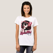 T-shirt fille rétro (Devant entier)