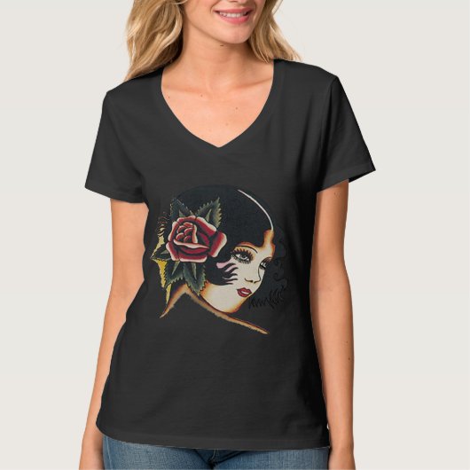 T-shirt Fille rétro girly (Devant)