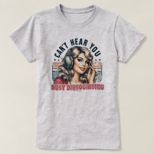 T-shirt Fille Rétro Impertinente – Je ne t'entends
