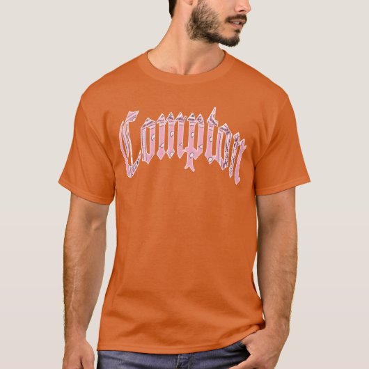 T-shirt Fille rose de Compton (Devant)