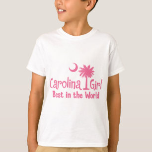 T-shirt Fille rose de la Caroline meilleure au monde