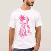 T-shirt fille rose Hula (Devant)