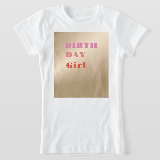 T-shirt fille rose Pearlescent (Poser)