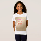 T-shirt fille rose Pearlescent (Devant entier)