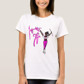 T-shirt fille rose Twirl octobre (Devant)