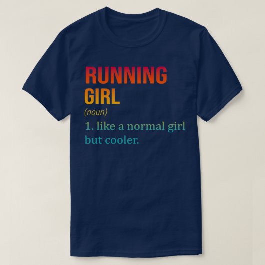 T-shirt Fille RUNNING Comme Une Fille Normale Mais Glacièr (Design devant)