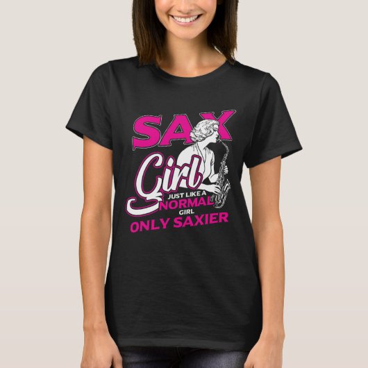 T-shirt Fille saxophone (Devant)