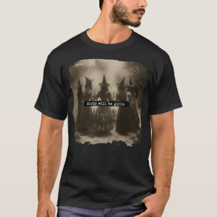 T-shirt Fille Sera Filles Sorcière Halloween Drôle Witchy