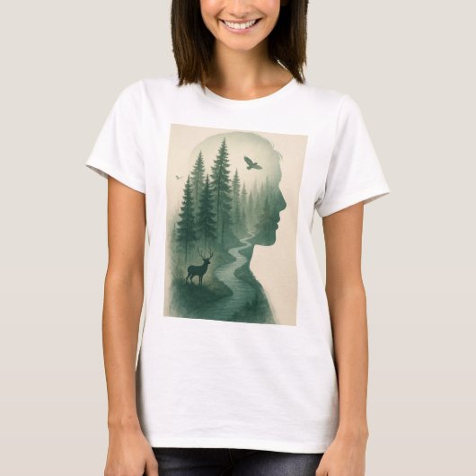 T-shirt Fille seule (Devant)