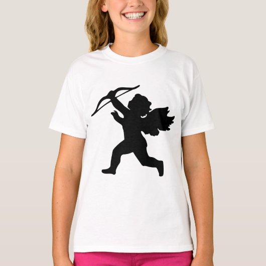 T-shirt fille Silhouette mignonne (Devant)