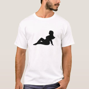 T-shirt Fille sinueuse de bavette