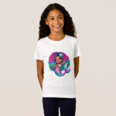 T-shirt fille sirène (Devant entier)