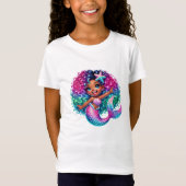 T-shirt fille sirène (Devant)