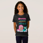 T-Shirt Fille Sirène (Devant entier)